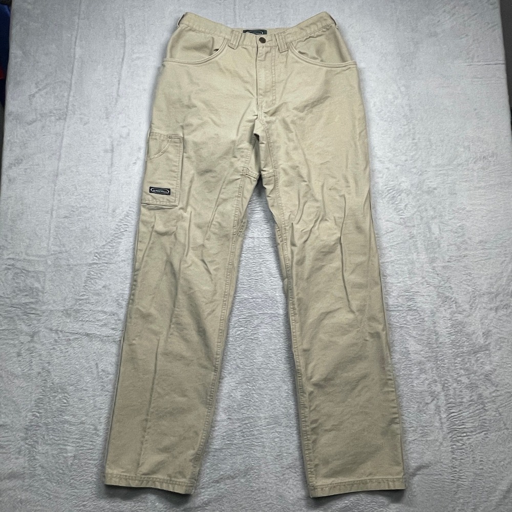 Arborwear Canvas Work Pants Mens 32x34 Tan Khaki Straight Leg Utility Rugged